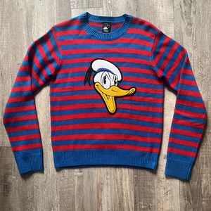 Donald Duck striped crew neck